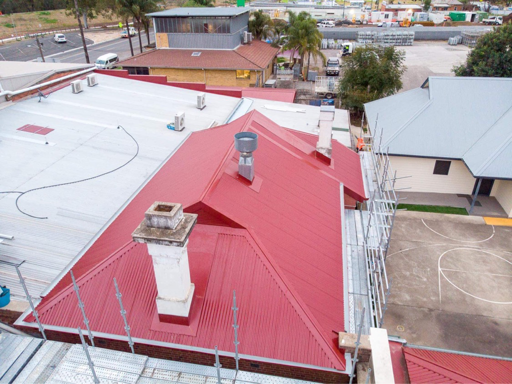 Colorbond Roof completely finished 